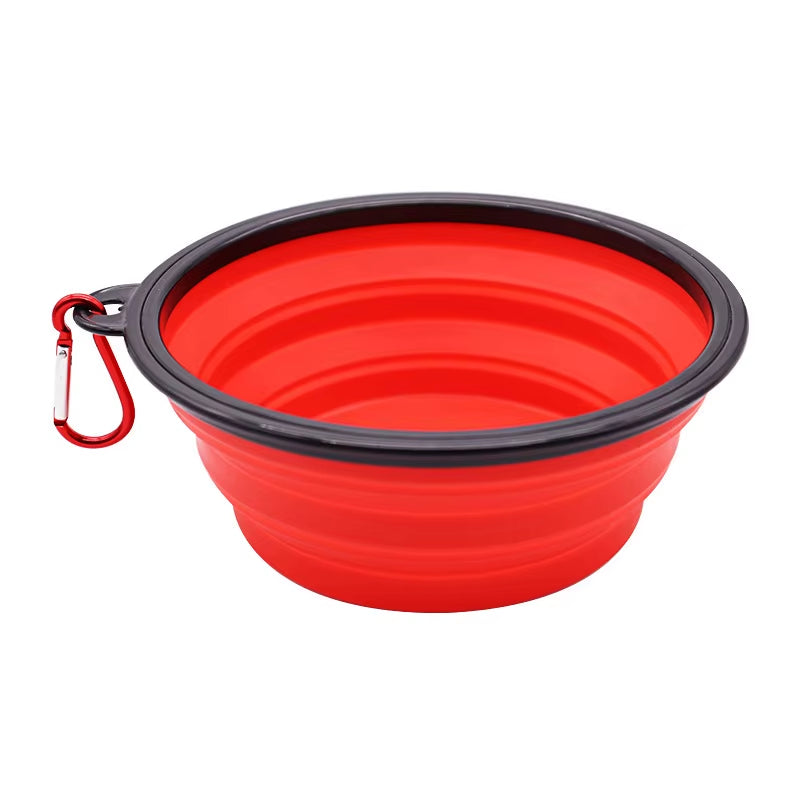 Portable Collapsible Silicone Pet Bowl – Travel Food & Water Feeder for Dogs & Cats