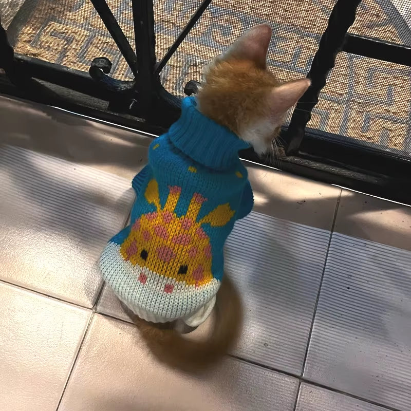 Dogs Sweater Winter Knitted Dog Jumpers for Small Large Dogs Designer Cat Chihuahua Warm Clothes for Small Breeds Dogs Christmas