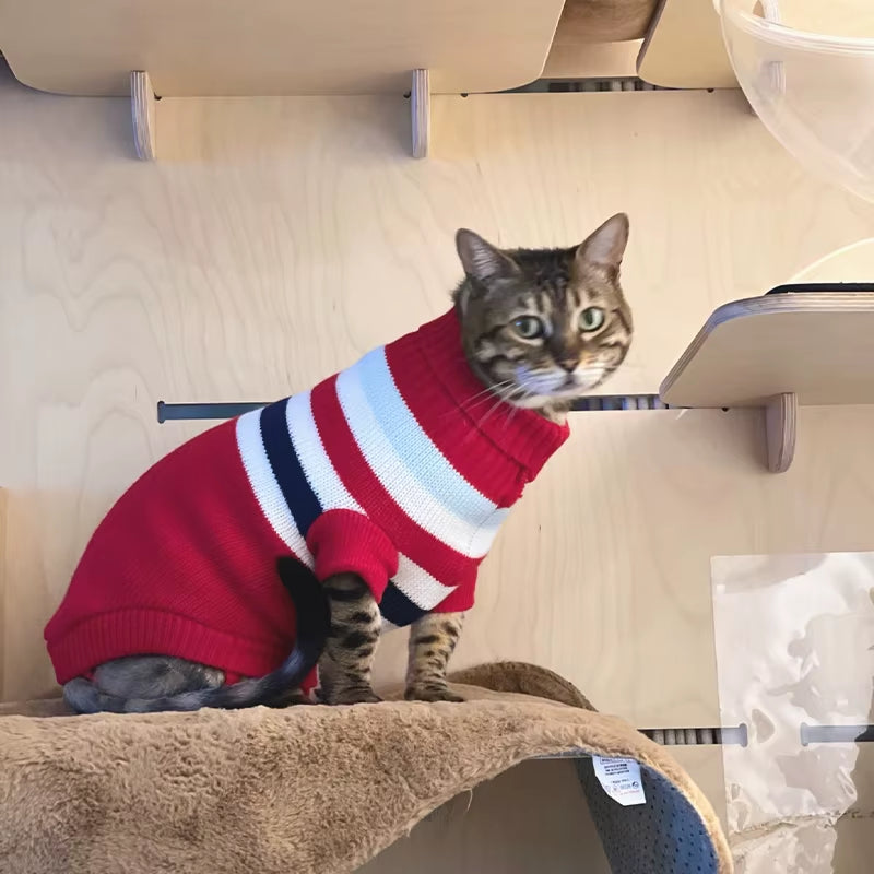 Dogs Sweater Winter Knitted Dog Jumpers for Small Large Dogs Designer Cat Chihuahua Warm Clothes for Small Breeds Dogs Christmas