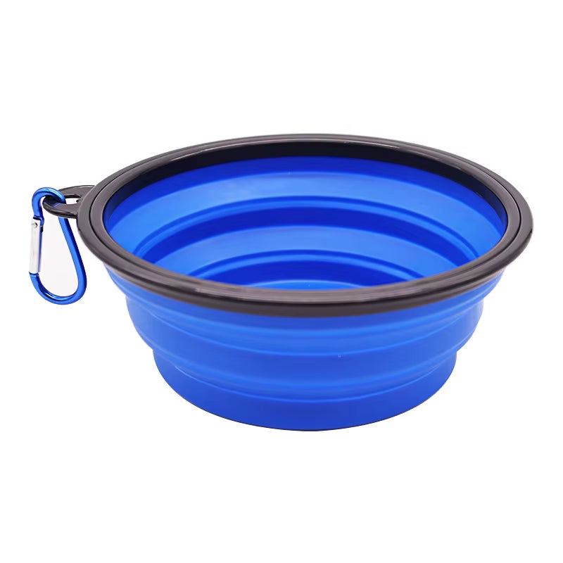 Portable Collapsible Silicone Pet Bowl – Travel Food & Water Feeder for Dogs & Cats