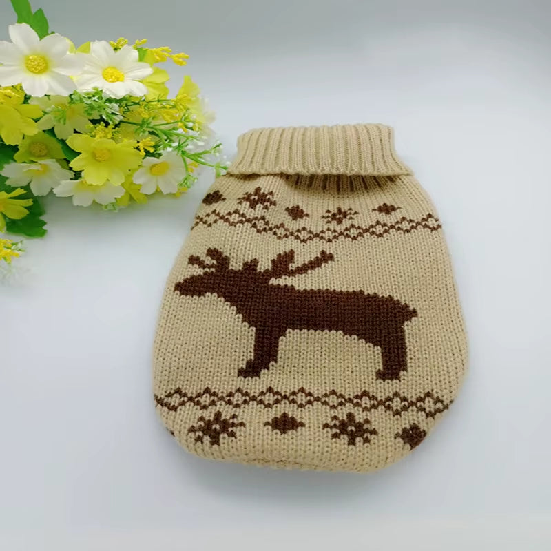 Dogs Sweater Winter Knitted Dog Jumpers for Small Large Dogs Designer Cat Chihuahua Warm Clothes for Small Breeds Dogs Christmas