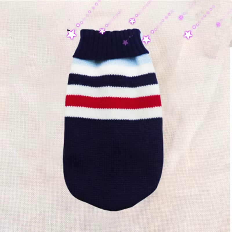 Dogs Sweater Winter Knitted Dog Jumpers for Small Large Dogs Designer Cat Chihuahua Warm Clothes for Small Breeds Dogs Christmas